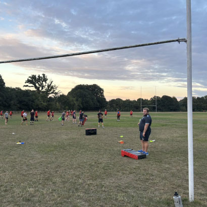 Families at the club summer BBQ in sunshine