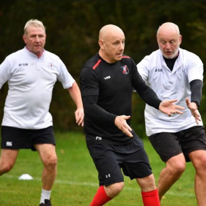 Park House RFC winger breaks the line on matchday