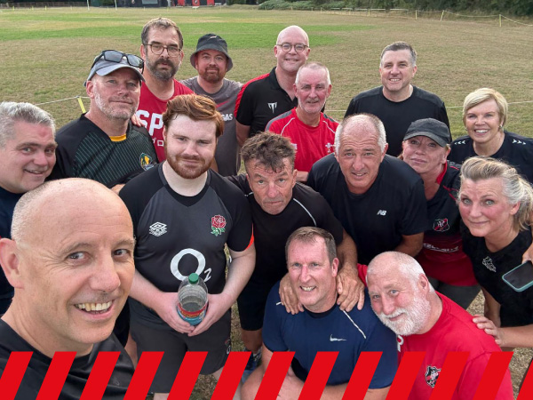 Walking Rugby matchday action at Park House RFC