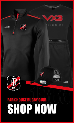 Club merchandise available from Park House RFC