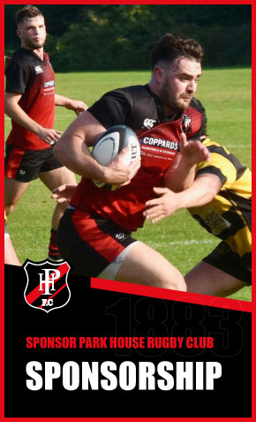 Pitchside advertising at Park House RFC